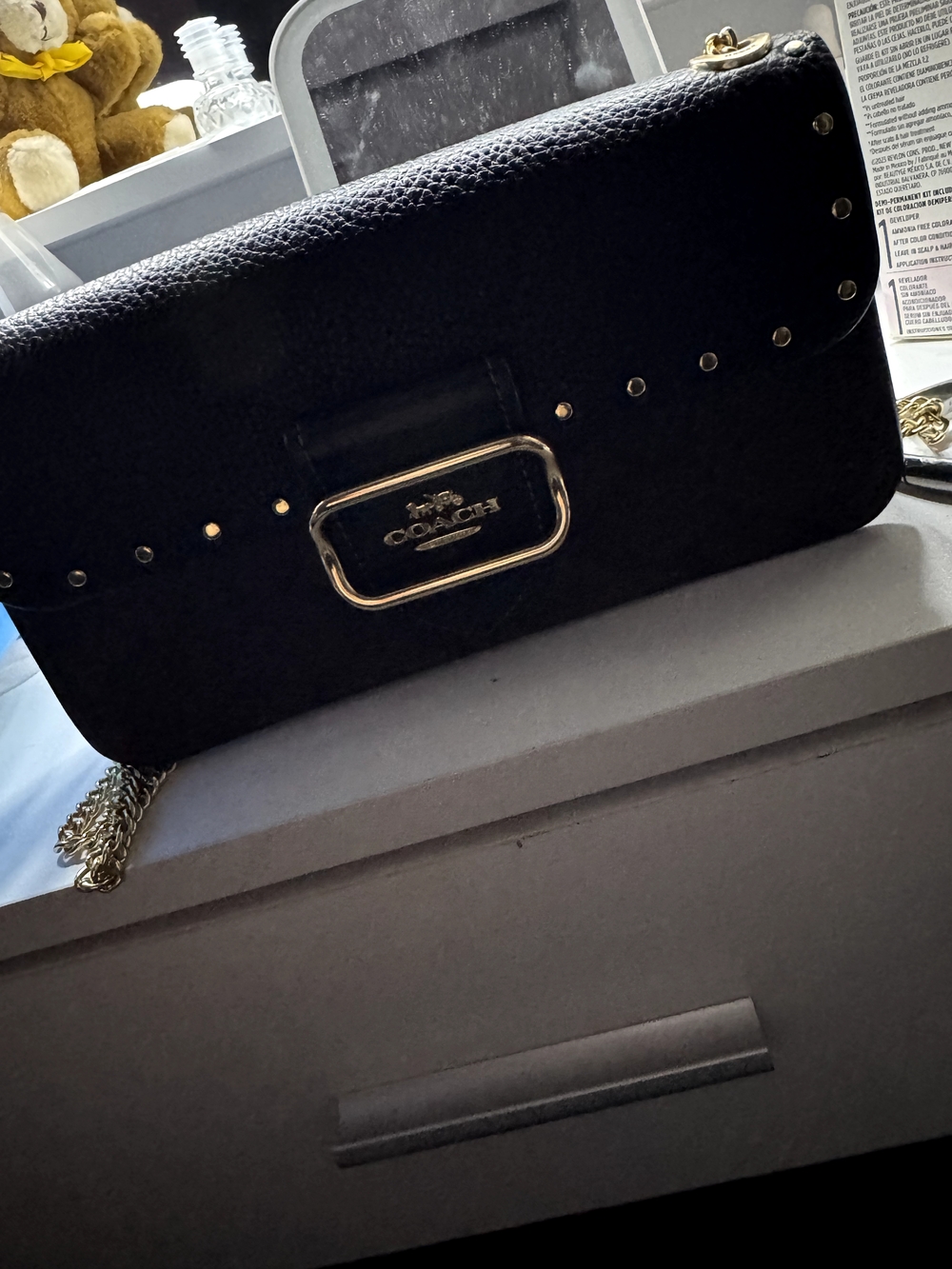 Coach Colorblock Signature Morgan Crossbody - Brown/Black/Gold